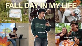 a fall day in my life | taking my girlfriend on a date, coffee runs, trying emergency foods