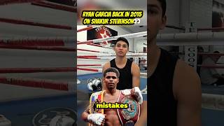 RYAN GARCIA BACK IN 2015 ON SHAKUR STEVENSON👀🥊 #ryangarcia #shakurstevenson #boxing