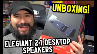 BEST Budget 2.1 PC Speakers?! ELEGIANT Unboxing \u0026 Sound Test!