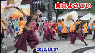 【立教大学よさこい連】【百合文殊】【東京よさこい】前夜祭　2023年　２４回東京よさこいで池袋西口公園会場での立教大学よさこい連百合文殊による八百屋お七の悲恋物語をよさこいで踊る。迫力ある演舞で展開。