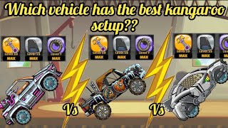 WHICH VEHICLE KANGAROO SETUP IS BEST 🔥 RALLY ⚡ CCEV⚡ SUPER DIESEL ⚡ COMPARISON 🔥 HILL CLIMB RACING 2