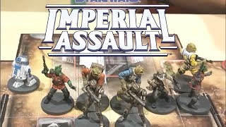 Luke's Imperial Assault Skirmish Battle Report #1 Bounty Hunters vs Imperial