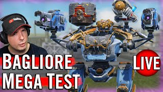 New BAGLIORE Robot MEGA TEST - War Robots 10.2 Live Gameplay WR