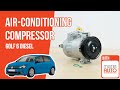 How to replace the air-conditioning compressor Golf mk6 1.6 TDI ❄️