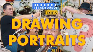 Masses Tries Drawing Face Portraits Under 1 Minute!