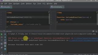 PhpStorm autocomplete for undefined functions