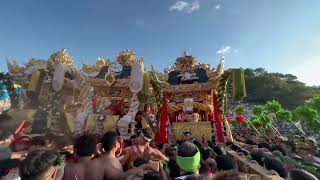 令和４年松原八幡神社本宮(中村\u0026松原＆木場広畠練り合わせ)