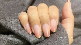 金屬微笑漸層造型 流行應用＊單元11＊【FunFun Nail】美甲教學 凝膠指甲 nail tutorial 美甲教學 DIY gel nail