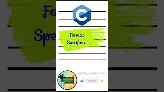 Format Specifiers in C Language | C Programming | Coding Draft by Kanika | #cprogramming #coding