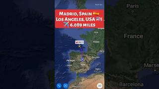 Madrid, Spain 🇪🇸 to Los Angeles, USA 🇺🇸 Flight Route ✈️ Timlines IB6171