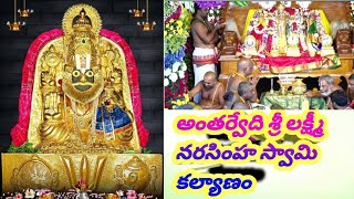 అంతర్వేది లక్ష్మీ నరసింహ స్వామి కల్యాణం | antarvedi lakshmi narasimha swamy