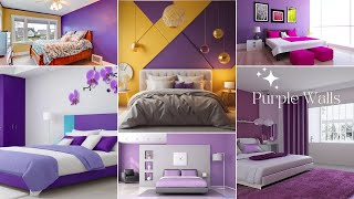 Purple Two Color Combination For Bedroom Walls (DON'T MISS THIS)  🏠🏠