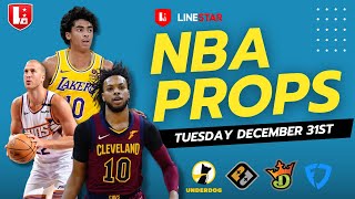 NBA Player Props 12/31 Underdog \u0026 PrizePicks | Best Bets NBA Tuesday December 31st