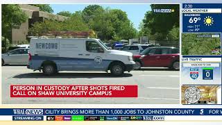 Firearm brought to Shaw University campus, person in custody