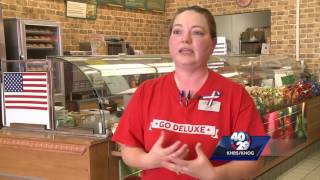 Subway manager sets up 'Fallen Soldier' table