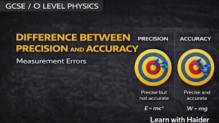 Difference Between Precision and Accuracy | Measurement Errors | GCSE / O Level Physics