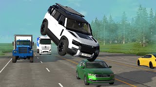 One Car vs Everything - BeamNG Drive - Land Rover: Defender - Tribute Special