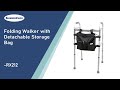 KosmoCare Folding Walker with Detachable Storage Bag - Features (RX212)