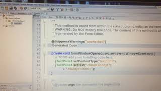 Jtextpane java netbeans