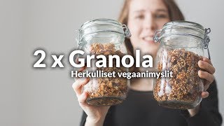 2 x VEGAANINEN \u0026 GLUTEENITON GRANOLA