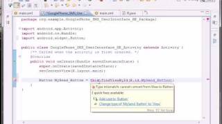 Android 2.x SDK --- Button --- onClick Event Handler