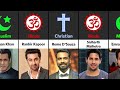 religion of bollywood actors