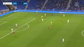 Lina Magull Playing Through Pressure vs Lyon - UEFA Women's Champions league