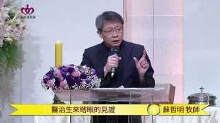 醫治生來瞎眼的見證