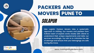 Packers and Movers from Pune to Solapur | Max Logistic Packers Movers