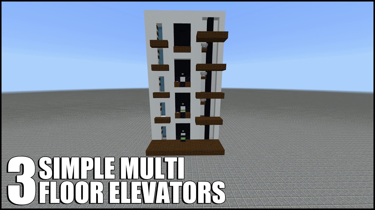 How To Build A Simple Multi Floor Elevator In Minecraft Viewfloor Co