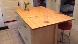 Ikea Varde Four Drawer Kitchen Island Assembly Tutorial