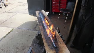 Hand forging the Maker Faire sword in 3 days, the complete movie.