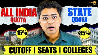 What Is All INDIA Quota \u0026  State Quota In NEET Counselling | Cutoff | Seat Percentage | Colleges