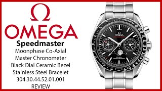 ▶ Omega Speedmaster Two Counters Moonphase Co-Axial Master Chronometer 304.30.44.52.01.001 - REVIEW
