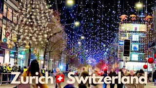 Christmas Lighting in Zurich City ,Switzerland🇨🇭Christmas Vibes switzerland !