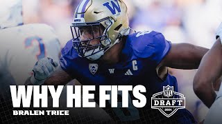 Why the Atlanta Falcons selected OLB Bralen Trice | 2024 NFL Draft