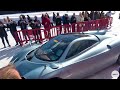 $7.5m pagani huayra codalunga on ice start up powerslides u0026 close call