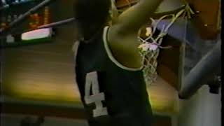 Joe Puckett Cuts Down the Nets, Frontier Conference Championship, 1984