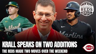 Cincinnati Reds President Nick Krall Explains JJ Bleday Signing, Dane Myers Trade