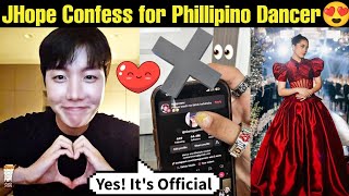 JHope Confess Love for Phillipino Dancer 😍 BTS Jhope Love Marriage for Dancer Girl 💜 BTS GF Confirm