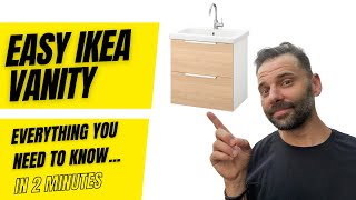 Easy Ikea Bathroom Vanity #ikea #bathromremodeling #bathroomdesign #bathroomdesignideas