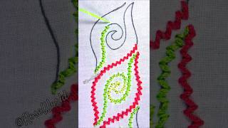 Silk hand embroidery