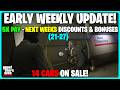NEXT WEEKS GTA ONLINE WEEKLY UPDATE REVEALED EARLY! (21-27)