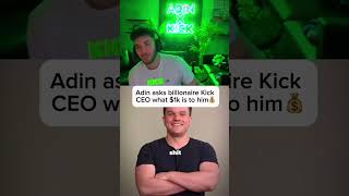 Adin Ross Asks A Billionaire About $1k💰 #adinlive #adinross #funny #kai #ishowspeed #speed #amp