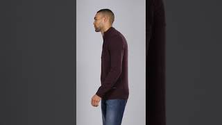 Studio - Mens ¼ Zip Knitted Jumper