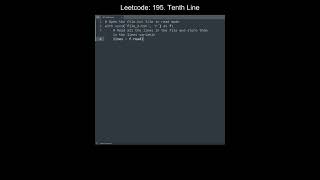 Leetcode 195. Tenth Line in Python | Python Leetcode | Python Coding Tutorial | Python Coding ASMR