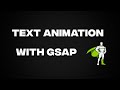 Awesome Text Animation Using  HTML,CSS and  Javascript.