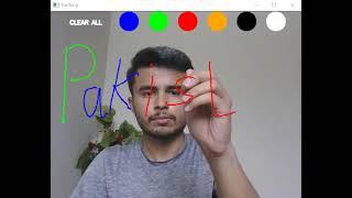 Air Canvas Project [Digital Image Processing, Python, OpenCV] | Youtube #shorts