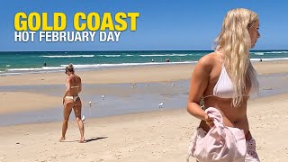 Gold Coast Australia - HOT Day In February - I Love Walks \u0026 Rides - 4K UHD