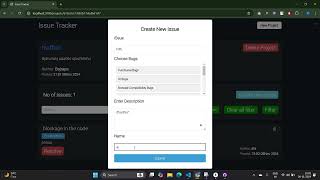 Issue tracker coding ninjas test